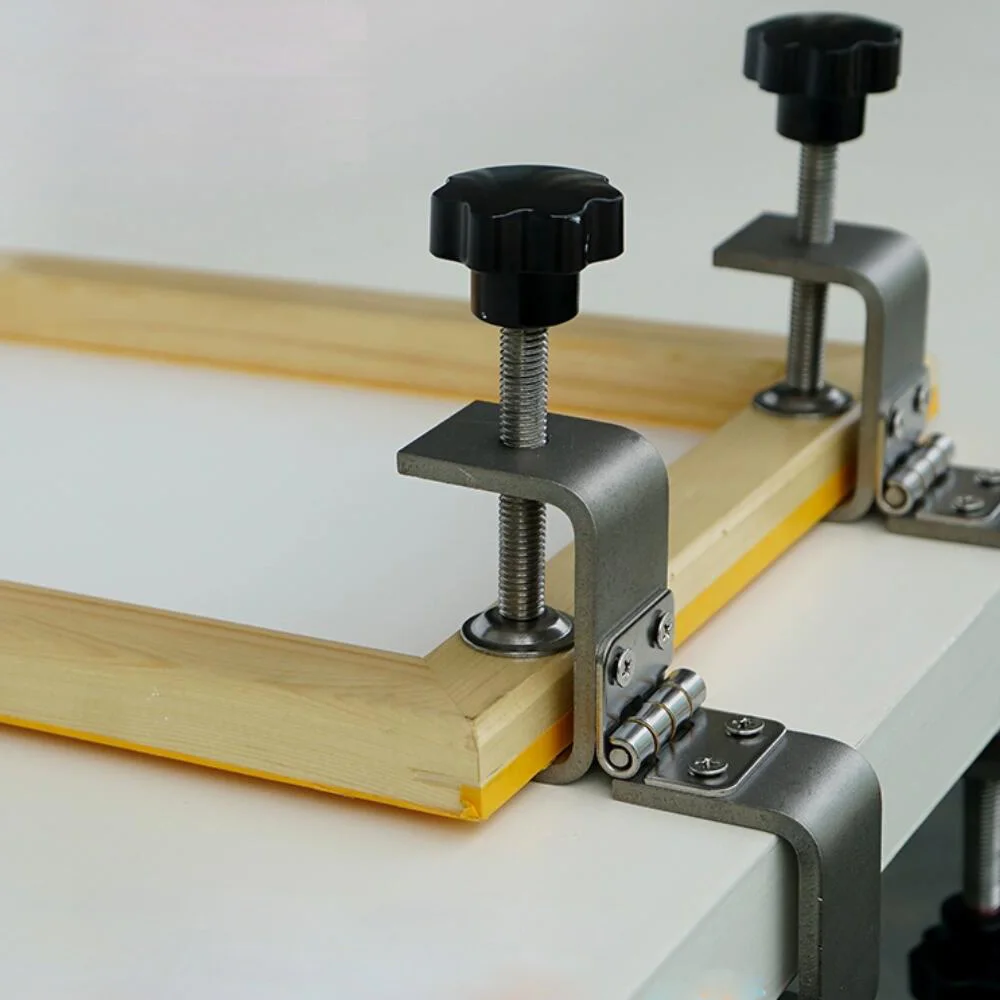 Two Pieces Clamps Clip Screen Printing Universal Desktop Chuck DIY Manual
Two Pieces Clamps Clip Screen Printing Universal Desktop Chuck DIY Manual