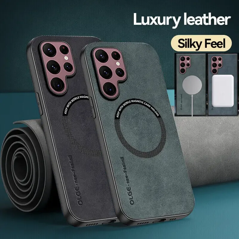 Magnetic Matte Lambskin Leather Case For Samsung Galaxy S23 S22 Ultra Plus S20 S21 FE Shockproof Magsafe Wireless Charge Cover
Magnetic Matte Lambskin Leather Case For Samsung Galaxy S23 S22 Ultra Plus S20 S21 FE Shockproof Magsafe Wireless Charge Cover