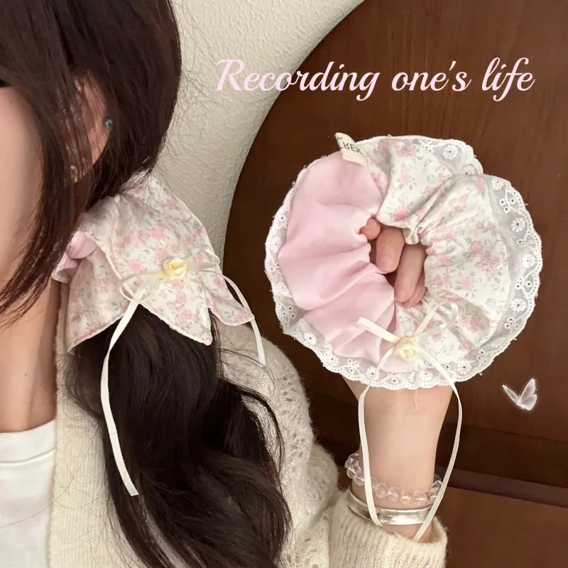 New Pink Rose Bow Double Layer Scrunchie Hair Tie for Women Girls Elegant Hair Accessories Fresh Floral Hair Ties for Young Girl
New Pink Rose Bow Double Layer Scrunchie Hair Tie for Women Girls Elegant Hair Accessories Fresh Floral Hair Ties for Young Girl