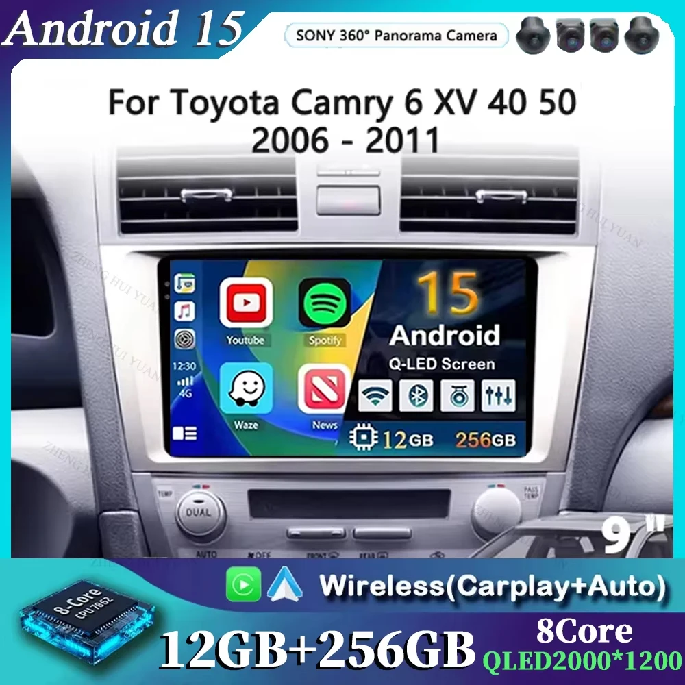 Android 15 для Toyota Camry 6 XV 40 50 2006-2011 Автомобильный радиоприемник Мультимедийный видеоплеер Навигационный стерео GPS без экрана 2din DVD
Android 15 для Toyota Camry 6 XV 40 50 2006-2011 Автомобильный радиоприемник Мультимедийный видеоплеер Навигационный стерео GPS без экрана 2din DVD