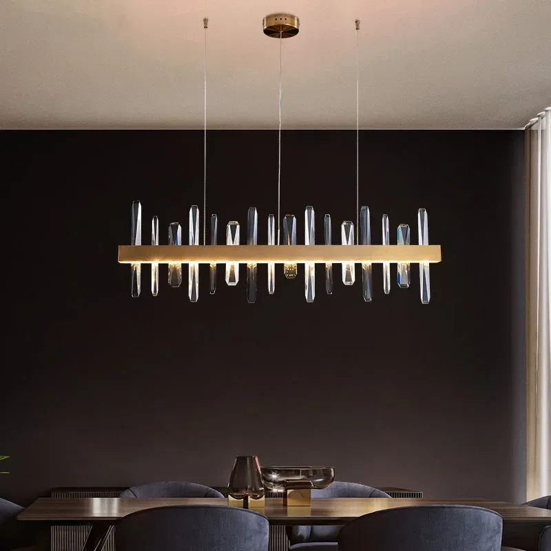 K9 Crystal Luxury LED Chandelier Gold Postmodern Hanging Lamp for Living Room Restaurant Bar Dining Room Island Lighting
K9 Crystal Luxury LED Chandelier Gold Postmodern Hanging Lamp for Living Room Restaurant Bar Dining Room Island Lighting