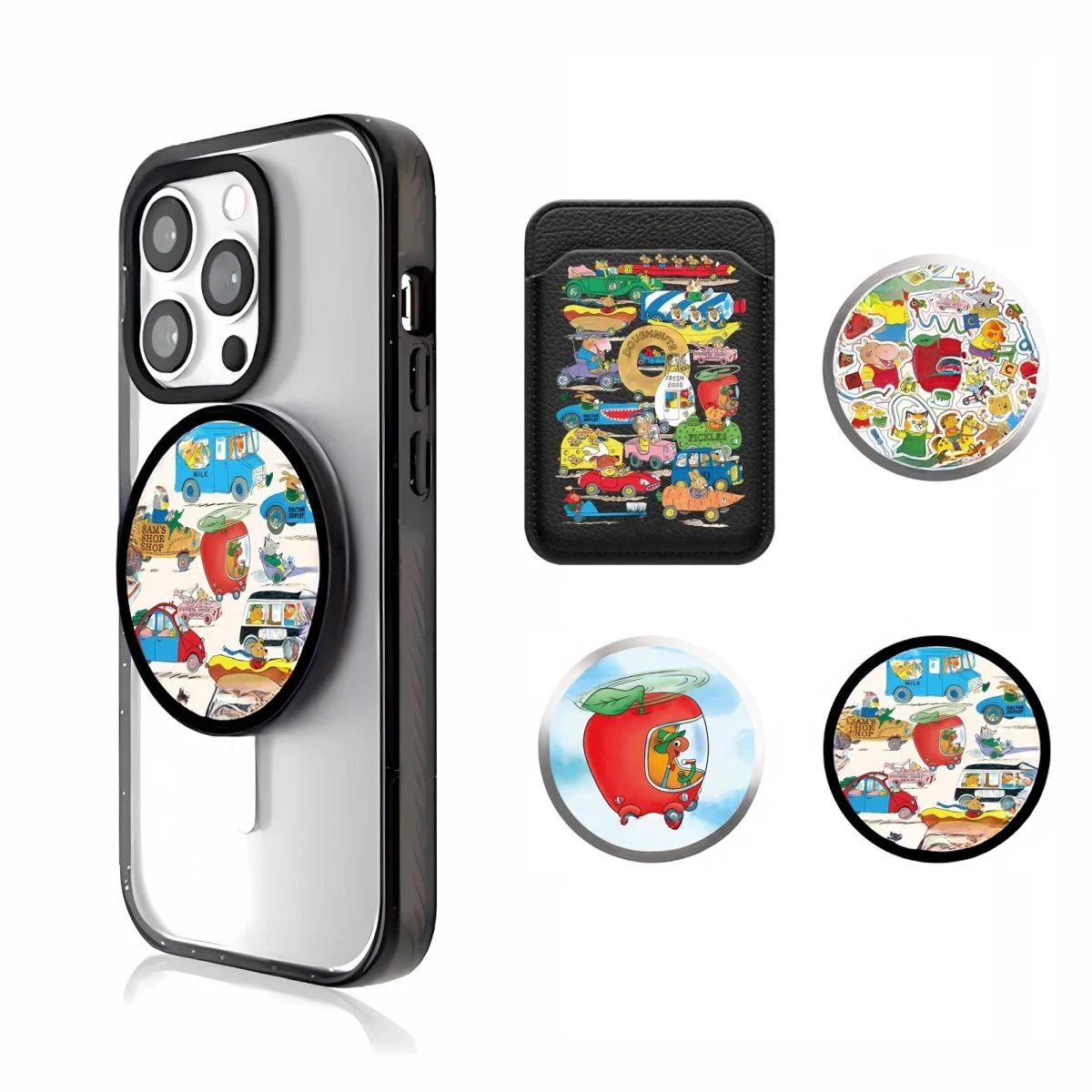 Cartoon Cars Magnetic Folding Black Phone Stand for IPhone 12 13 14 15 16 Pro Max Holder Mount Support for S25 Ultra
Cartoon Cars Magnetic Folding Black Phone Stand for IPhone 12 13 14 15 16 Pro Max Holder Mount Support for S25 Ultra
