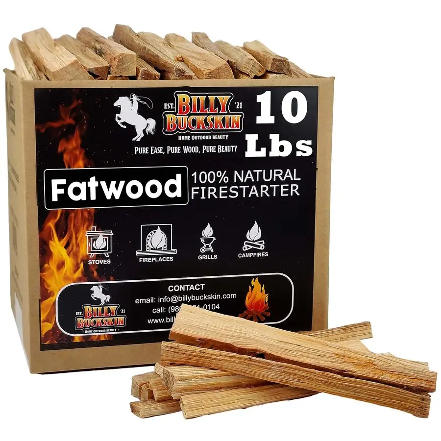 Fatwood Fire Starter Sticks 100 Natural Fire Starters for Campfires, Firepit, Fireplaces, BBQ, Wood Stoves Easy Ignition w Just
Fatwood Fire Starter Sticks 100 Natural Fire Starters for Campfires, Firepit, Fireplaces, BBQ, Wood Stoves Easy Ignition w Just