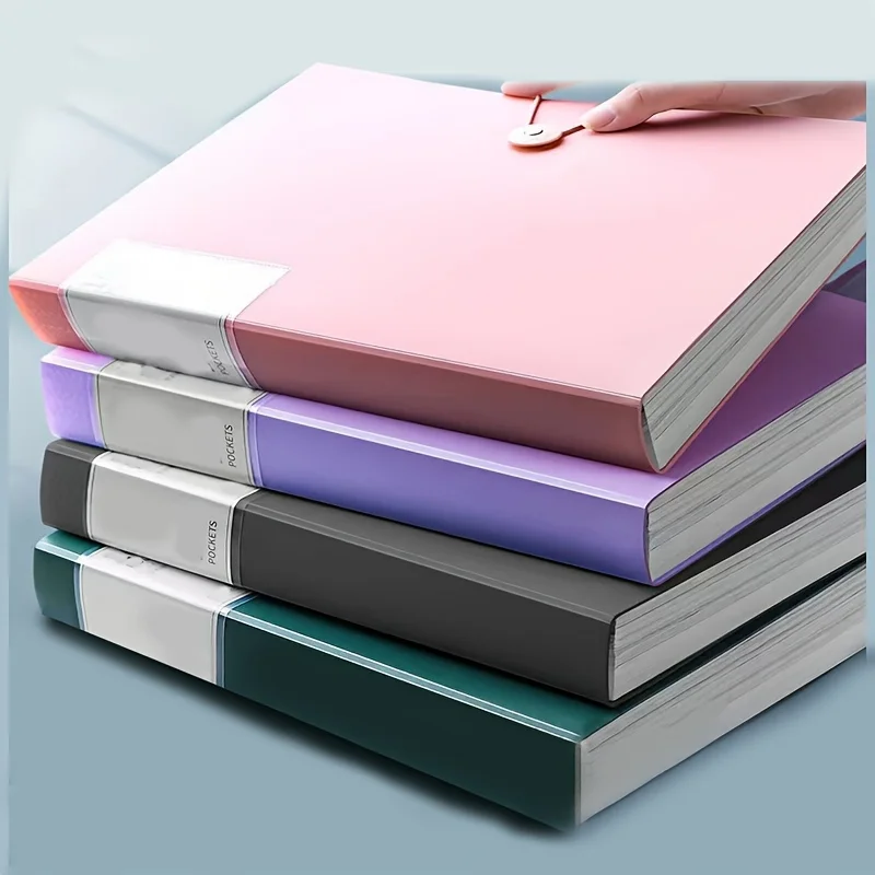 Back-to-School 60-Pocket A4 Folder Durable PP Material Ideal for Organizing Papers Home School Office Storage Waterproof Booklet
Back-to-School 60-Pocket A4 Folder Durable PP Material Ideal for Organizing Papers Home School Office Storage Waterproof Booklet