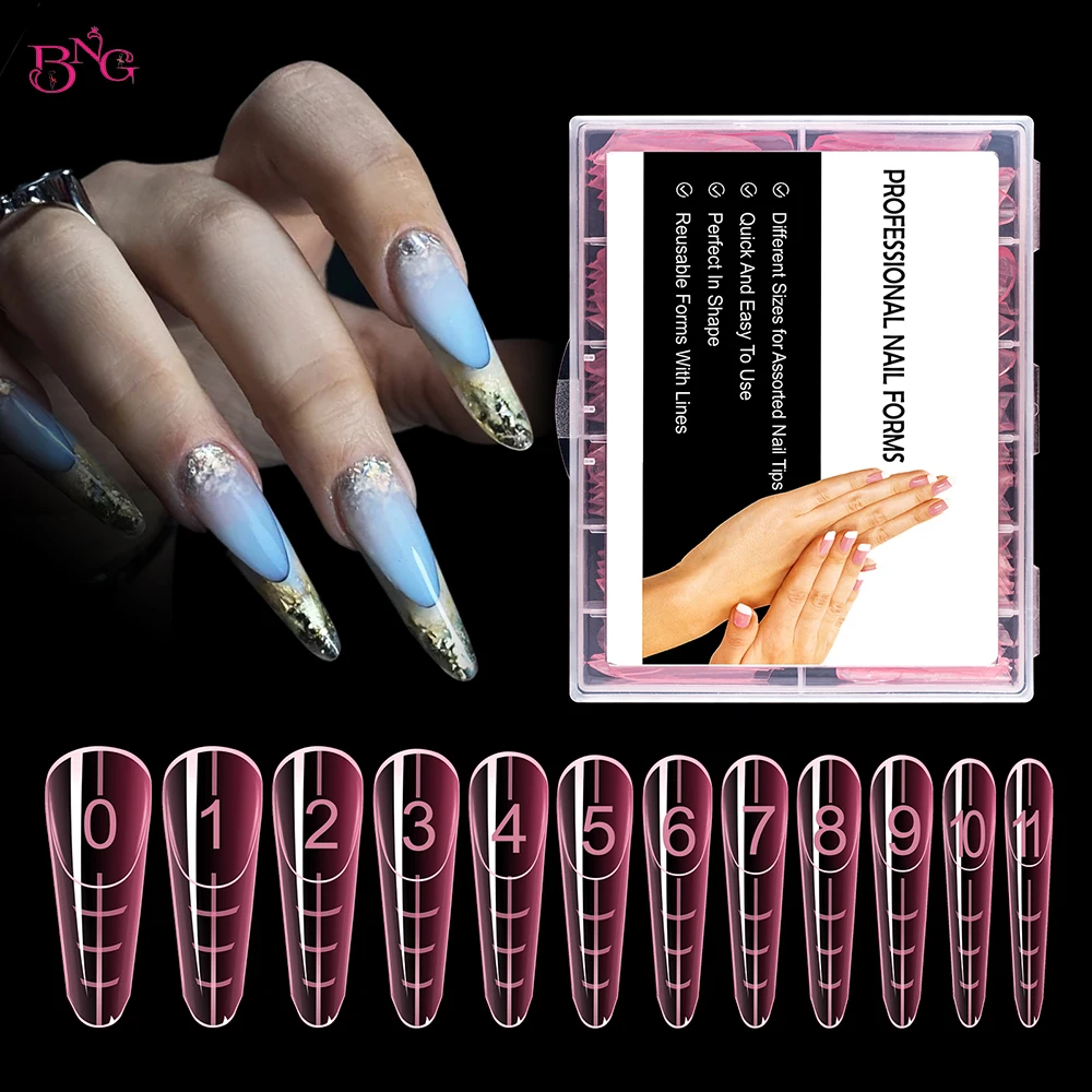 BNG 120Pcs Dual Forms Nails for French Manicure Short Nail Bed Nail Extension Mold with Rim insided Quick Building French Nails
BNG 120Pcs Dual Forms Nails for French Manicure Short Nail Bed Nail Extension Mold with Rim insided Quick Building French Nails