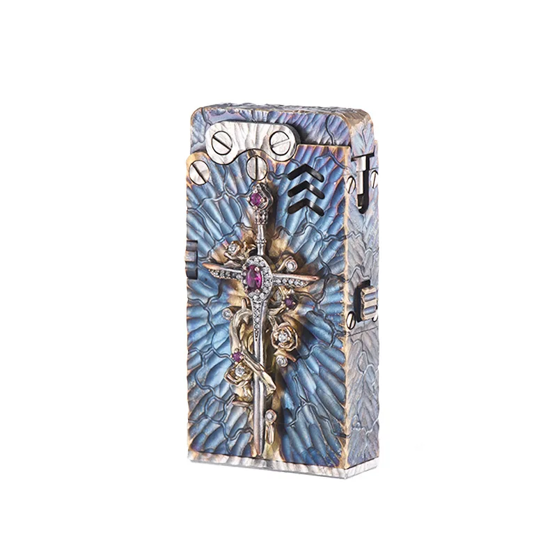 New Angel Sword original copper hand-carved one-click ejection kerosiene windproof lighter retro high-end collection lighter
New Angel Sword original copper hand-carved one-click ejection kerosiene windproof lighter retro high-end collection lighter