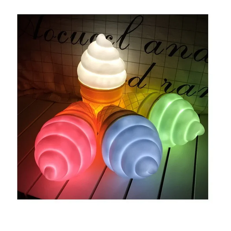 Novelty Ice Cream Lamp Led Night Light For Kids Children Cone Shaped Desk Table Lights For Children Bedroom
Novelty Ice Cream Lamp Led Night Light For Kids Children Cone Shaped Desk Table Lights For Children Bedroom