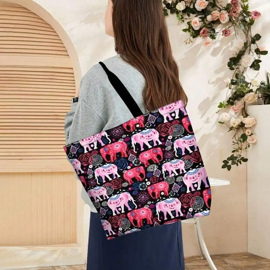Boho Elephant Print Womens Casual Tote Bag Vibrant Floral Animal Pattern Shoulder Bag
Boho Elephant Print Womens Casual Tote Bag Vibrant Floral Animal Pattern Shoulder Bag