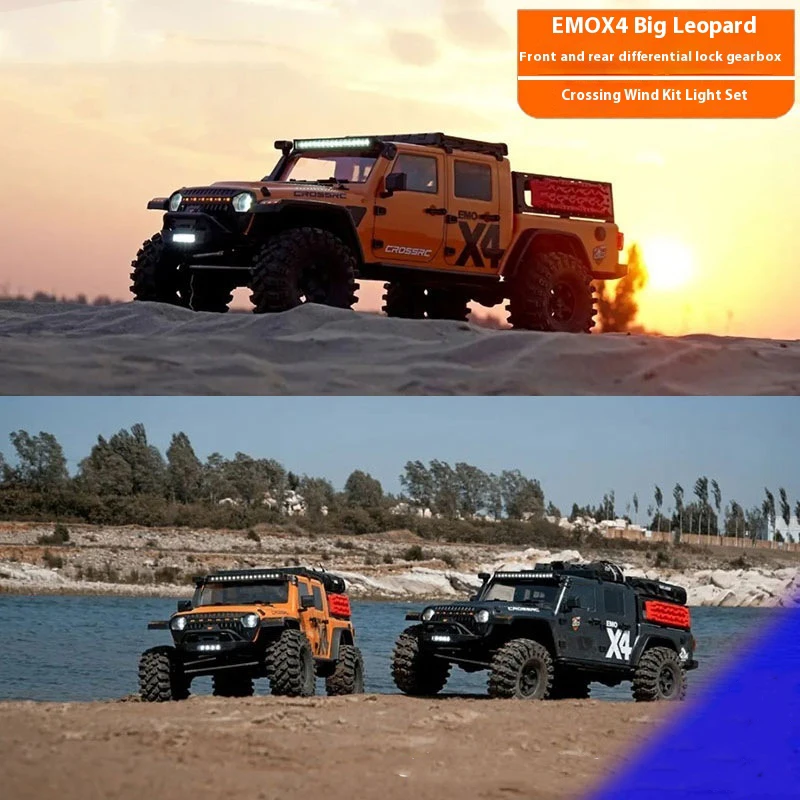 Crossrc Emo X4 Большой леопардовый 1/8 Электрический внедорожник с дистанционным управлением Полноприводная радиоуправляемая модель автомобиля для игрушек и хобби
Crossrc Emo X4 Большой леопардовый 1/8 Электрический внедорожник с дистанционным управлением Полноприводная радиоуправляемая модель автомобиля для игрушек и хобби
