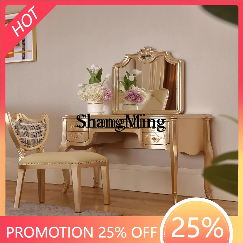 SM new light luxury solid wood with carved flowers hand-painted dresser villa court princess dresser
SM new light luxury solid wood with carved flowers hand-painted dresser villa court princess dresser