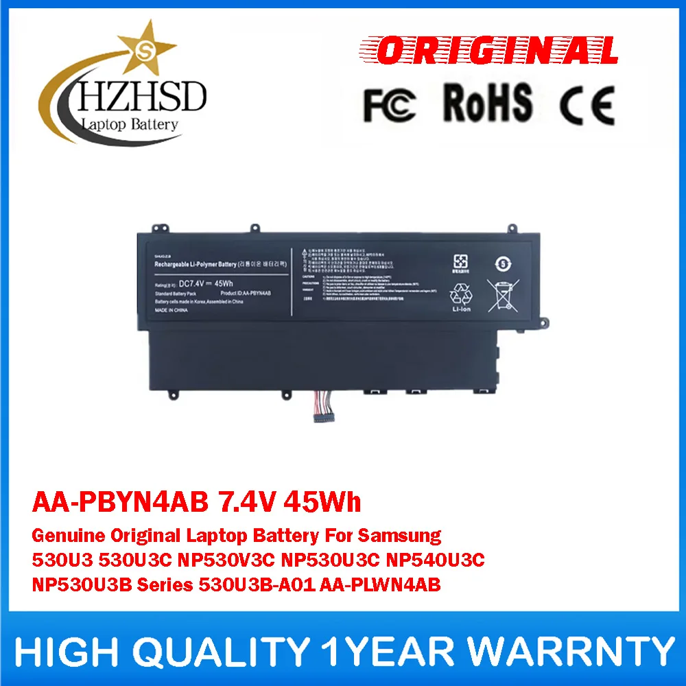 AA-PBYN4AB 7.4V 45Wh Genuine Original Laptop Battery For Samsung 530U3 530U3C NP530V3C NP530U3C NP540U3C NP530U3B 530U3B-A01
AA-PBYN4AB 7.4V 45Wh Genuine Original Laptop Battery For Samsung 530U3 530U3C NP530V3C NP530U3C NP540U3C NP530U3B 530U3B-A01