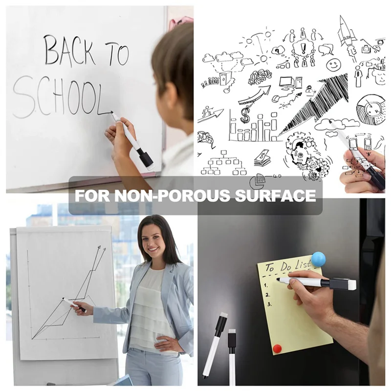 J1UL1N Magnetic Whiteboard Pen Erasable Marker, 192Pack Whiteboard Markers Dry Erase Marker With Eraser Cap Black
J1UL1N Magnetic Whiteboard Pen Erasable Marker, 192Pack Whiteboard Markers Dry Erase Marker With Eraser Cap Black
