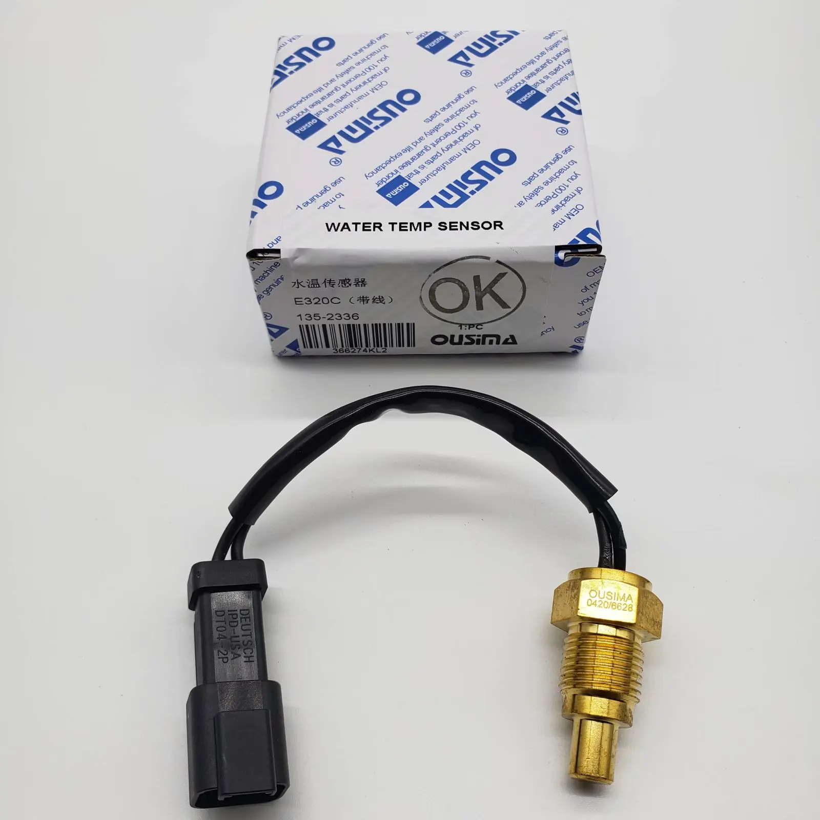 OUSIMA Excavator Water Temp Sensor 135-2336 For E320C Temperature Sensor For 1352336
OUSIMA Excavator Water Temp Sensor 135-2336 For E320C Temperature Sensor For 1352336