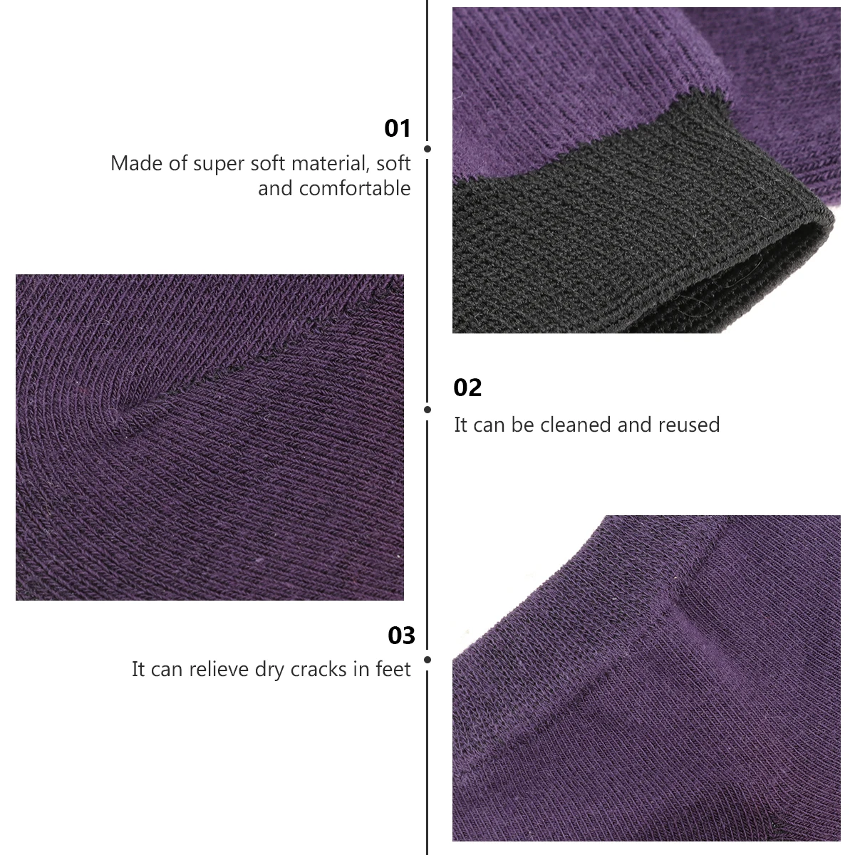 5Pairs Gel Socks for Foot Care Cracked Heel Protector Reusable Moisturizing Socks for Healthy Smooth Skin Purple
5Pairs Gel Socks for Foot Care Cracked Heel Protector Reusable Moisturizing Socks for Healthy Smooth Skin Purple