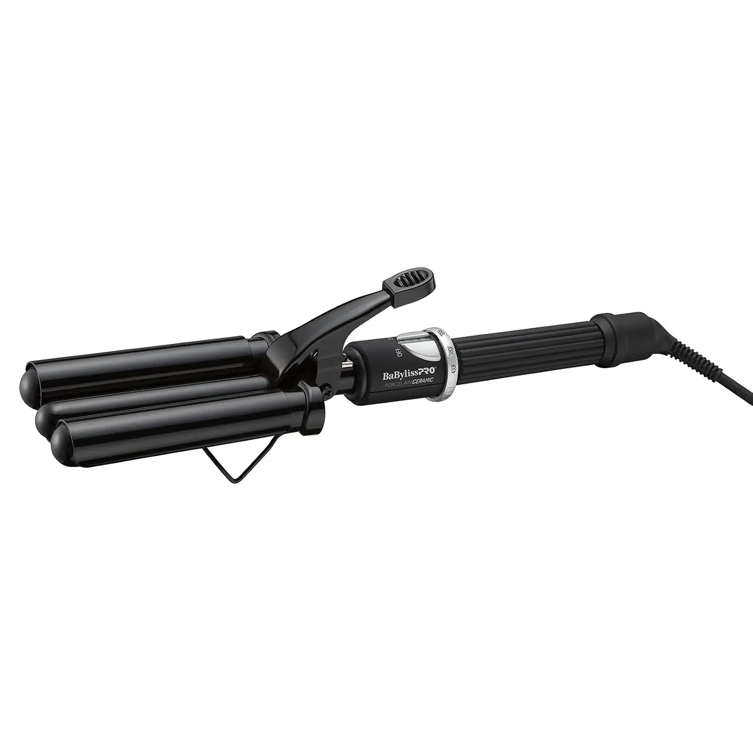 Professional Triple Barrel Waver, 1-1.75 Inch, 25 Heat Settings up to 430°F, 8ft Swivel Cord, Creates Beachy Waves
Professional Triple Barrel Waver, 1-1.75 Inch, 25 Heat Settings up to 430°F, 8ft Swivel Cord, Creates Beachy Waves