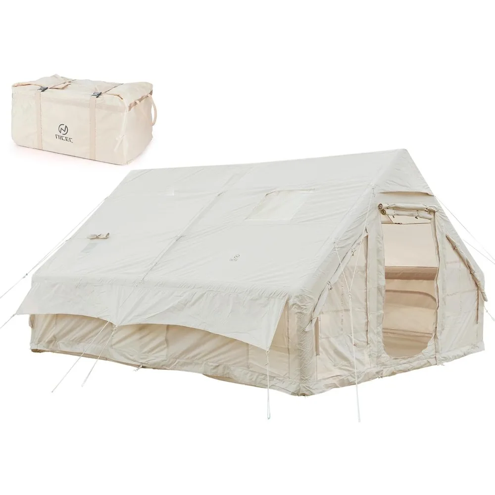 Inflatable Tent for Camping, Glamping Tent for Adults, Blow Up Tents, with Air Pump, 2-in-1 Air Valve, Chimney Opening
Inflatable Tent for Camping, Glamping Tent for Adults, Blow Up Tents, with Air Pump, 2-in-1 Air Valve, Chimney Opening