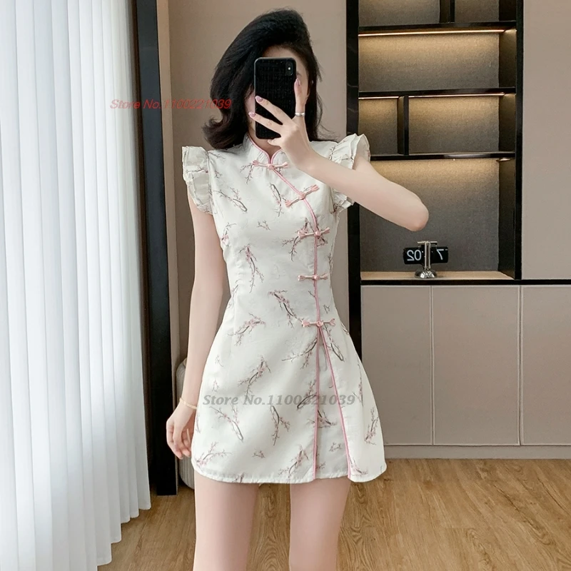 2025 chinese nightclub dress national flower print cheongsam improved qipao dress+shorts hotel spa work dress beauty uniform
2025 chinese nightclub dress national flower print cheongsam improved qipao dress+shorts hotel spa work dress beauty uniform