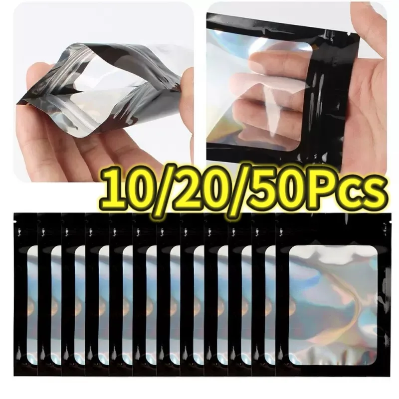 10-50pcs Holographic Ziplock Bag Laser Color Plastic Earrings Ring Jewelry Storage Bags Reusable Mylar Candy Zip Bags 
10-50pcs Holographic Ziplock Bag Laser Color Plastic Earrings Ring Jewelry Storage Bags Reusable Mylar Candy Zip Bags
