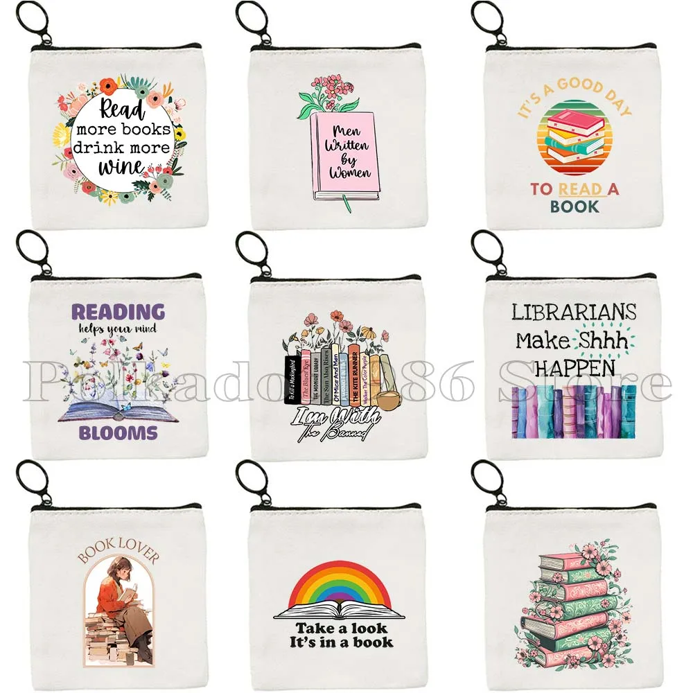 Cute Floral Books It's a Good Day to Read a Book Library Flowers Just One More Chapter Gifts Key Coin Purse Bag Wallet Pouch
Cute Floral Books It's a Good Day to Read a Book Library Flowers Just One More Chapter Gifts Key Coin Purse Bag Wallet Pouch