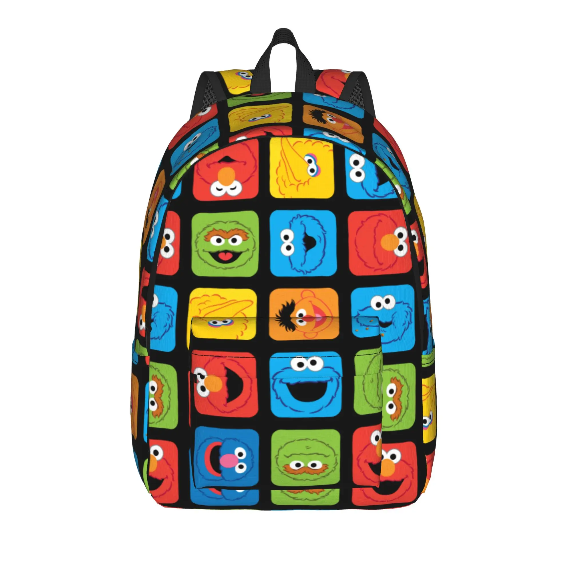Sesames Streets Casual Backpack Durable High School Hiking Travel Cubed Faces Pattern Daypack for Men Women College Canvas Bags
Sesames Streets Casual Backpack Durable High School Hiking Travel Cubed Faces Pattern Daypack for Men Women College Canvas Bags