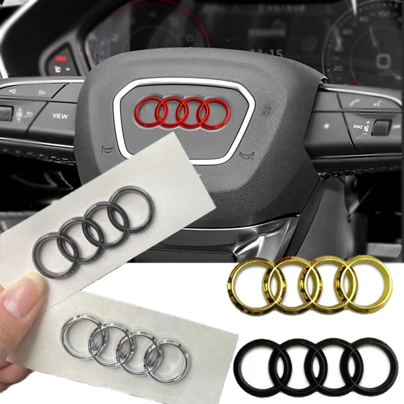 6CM Car Interior for Audi A1 A3 A5 A7 Q3 Q5 Q7 A4L A6L A8L RS3 RS4 RS6 Steering Wheel Emblem Stickers Decals Auto Accessories
6CM Car Interior for Audi A1 A3 A5 A7 Q3 Q5 Q7 A4L A6L A8L RS3 RS4 RS6 Steering Wheel Emblem Stickers Decals Auto Accessories