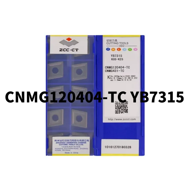 ZCC.CT CNMG120404-TC YB7315 CNMG120408-TC YB7315 turning blade carbide inserts Cutting Tools 10Pcs
ZCC.CT CNMG120404-TC YB7315 CNMG120408-TC YB7315 turning blade carbide inserts Cutting Tools 10Pcs