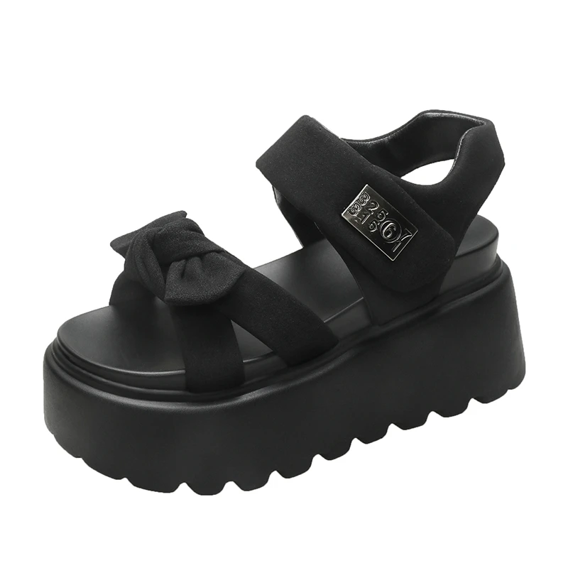 8CM Women Summer High Platform Butterfiy-knot Sandals Wedges Chunky Slippers Outside Ankle Strap Beach Casual Slides Woman 2025
8CM Women Summer High Platform Butterfiy-knot Sandals Wedges Chunky Slippers Outside Ankle Strap Beach Casual Slides Woman 2025