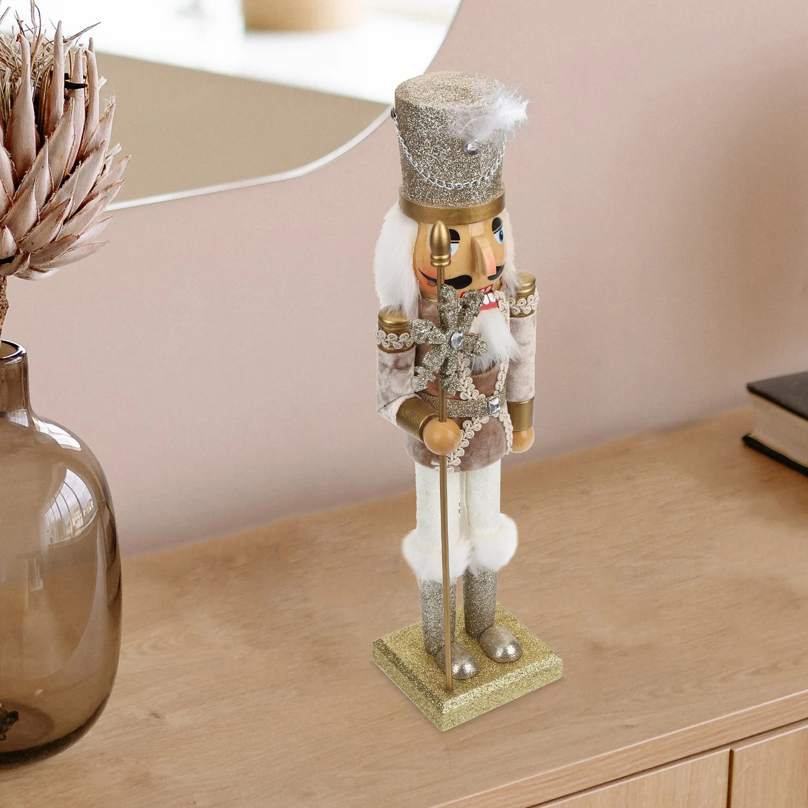 Wooden Nutcracker Ornament Decoration Christmas Traditional Craft Table Home Hotel Restaurant Decor Xmas Gift Garden Statues
Wooden Nutcracker Ornament Decoration Christmas Traditional Craft Table Home Hotel Restaurant Decor Xmas Gift Garden Statues