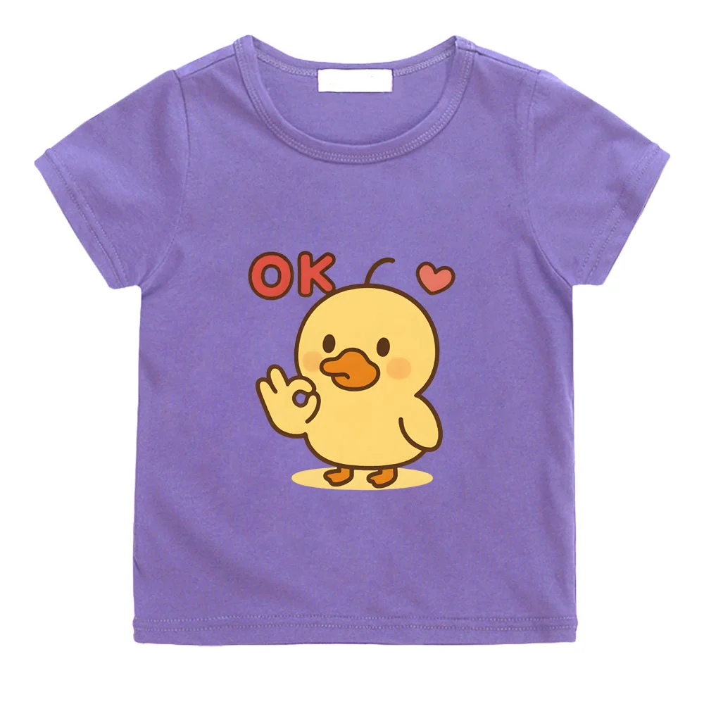Okay-Dokay Duckling Kids Cartoon T-shirt Cotton Short Sleeve O-Neck Tops Boys Girls Clothes One Piece Anime Tees Summer Children
Okay-Dokay Duckling Kids Cartoon T-shirt Cotton Short Sleeve O-Neck Tops Boys Girls Clothes One Piece Anime Tees Summer Children