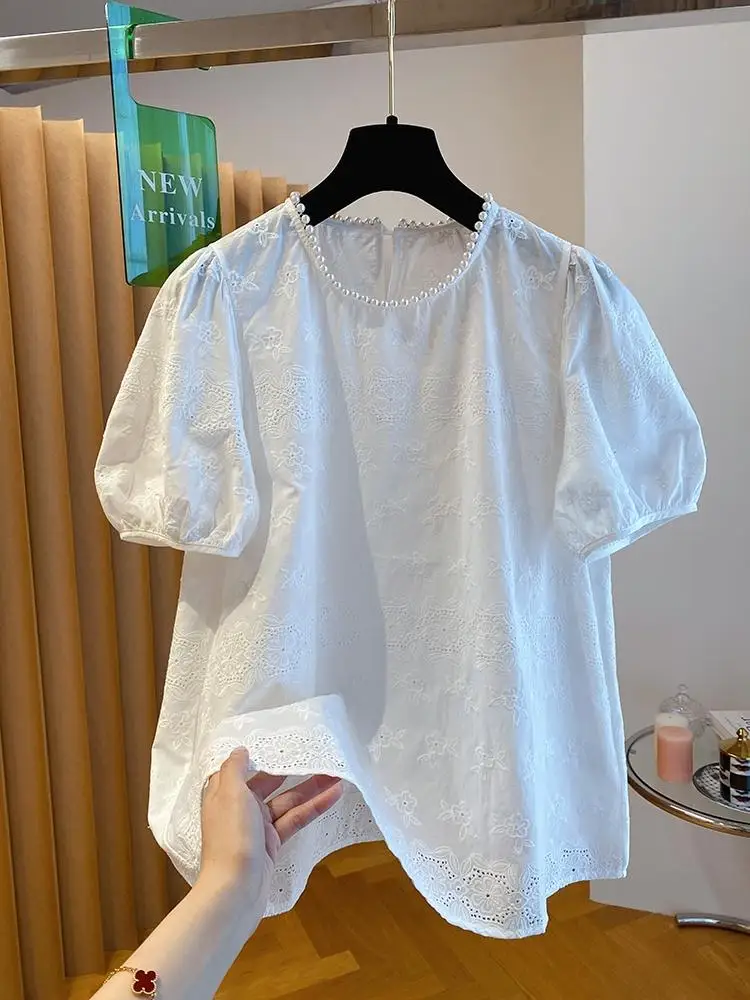 Women Fashion Shirring Hem Blouses 2025 Summer O Neck Short Sleeve Casual Blusas Mujer Stylish Solid Shirt Tops
Women Fashion Shirring Hem Blouses 2025 Summer O Neck Short Sleeve Casual Blusas Mujer Stylish Solid Shirt Tops