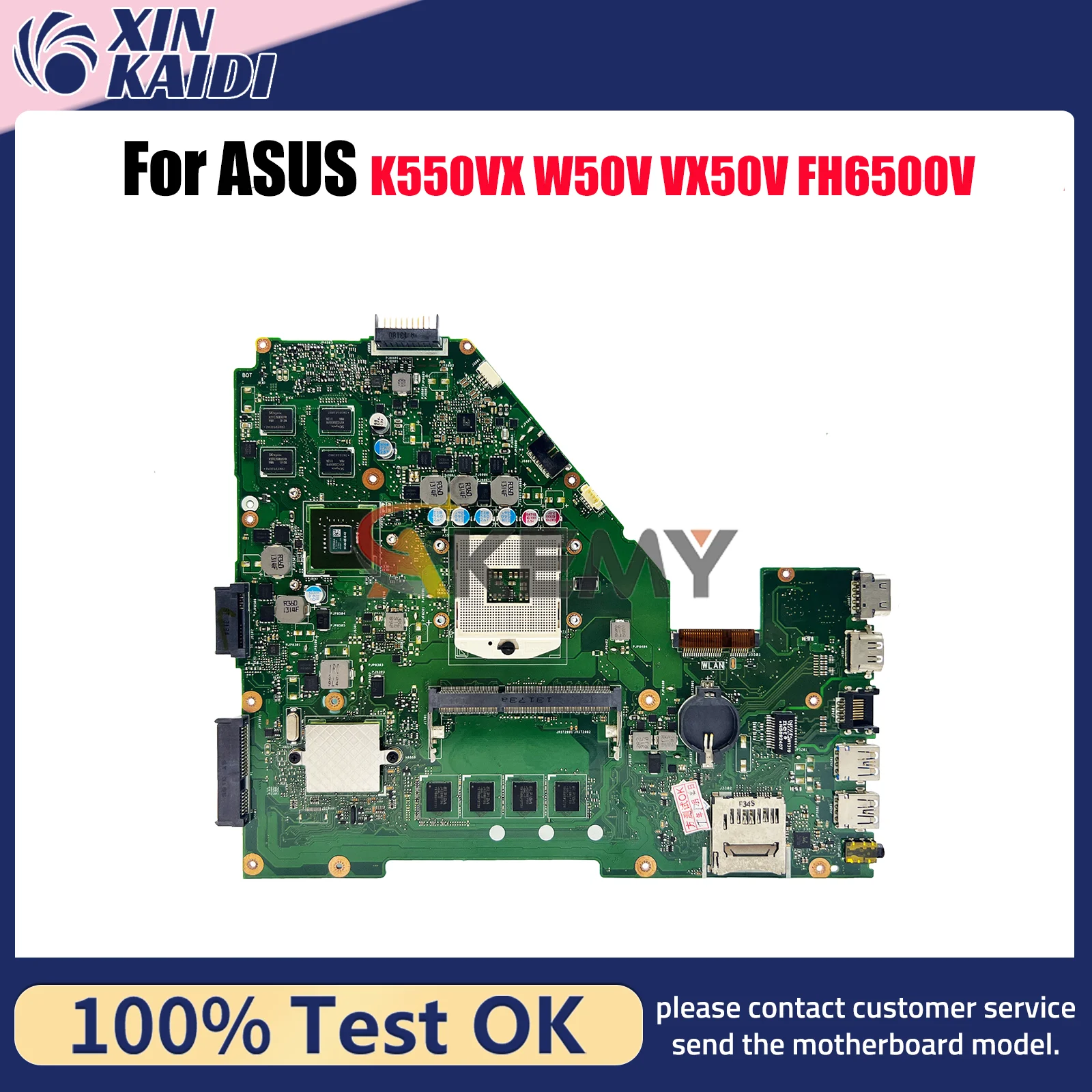 X550VC Laptop Motherboard For ASUS VivoBook FH6500V X550VXK VX50V FH5900 X550VX K550VX W50V X550V Notebook Mainboard 100% tests
X550VC Laptop Motherboard For ASUS VivoBook FH6500V X550VXK VX50V FH5900 X550VX K550VX W50V X550V Notebook Mainboard 100% tests