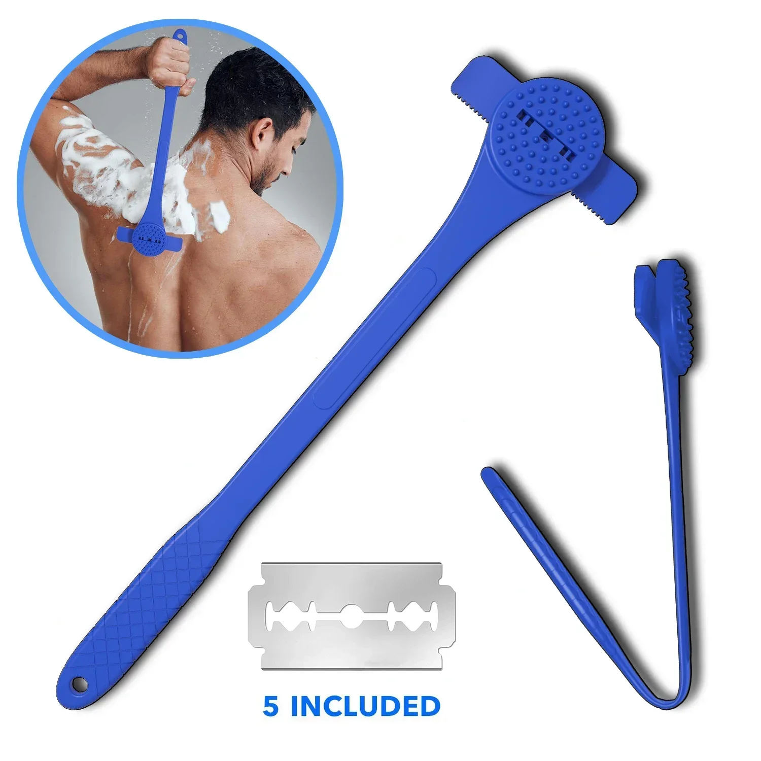 Shaving Knife Man Back Razor Shaver Groomer Full Body Hair Removal Trimmer Waterproof Rustproof Long Handle Back Leg Epilator
Shaving Knife Man Back Razor Shaver Groomer Full Body Hair Removal Trimmer Waterproof Rustproof Long Handle Back Leg Epilator