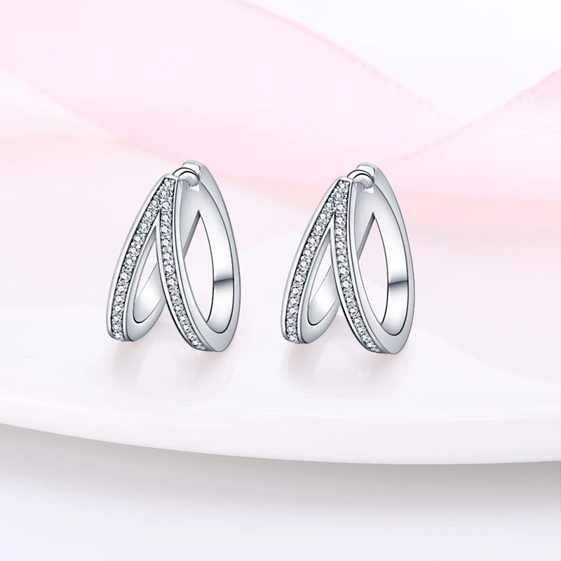 MISEFF S925 Sterling Silver Earring Creative Geometric Zircon Earrings For Women Birthday Gift Silver Jewelry
MISEFF S925 Sterling Silver Earring Creative Geometric Zircon Earrings For Women Birthday Gift Silver Jewelry
