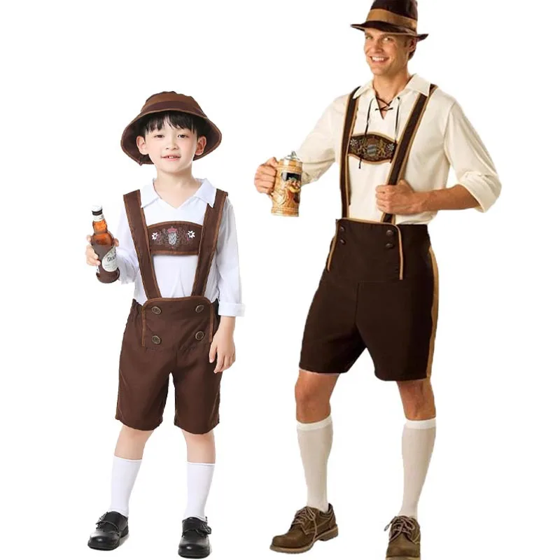 Traditional Bavarian Beer Festival Costume COS Beer Suit for Children And Adults Performance Outfit Halloween Oktoberfest
Traditional Bavarian Beer Festival Costume COS Beer Suit for Children And Adults Performance Outfit Halloween Oktoberfest