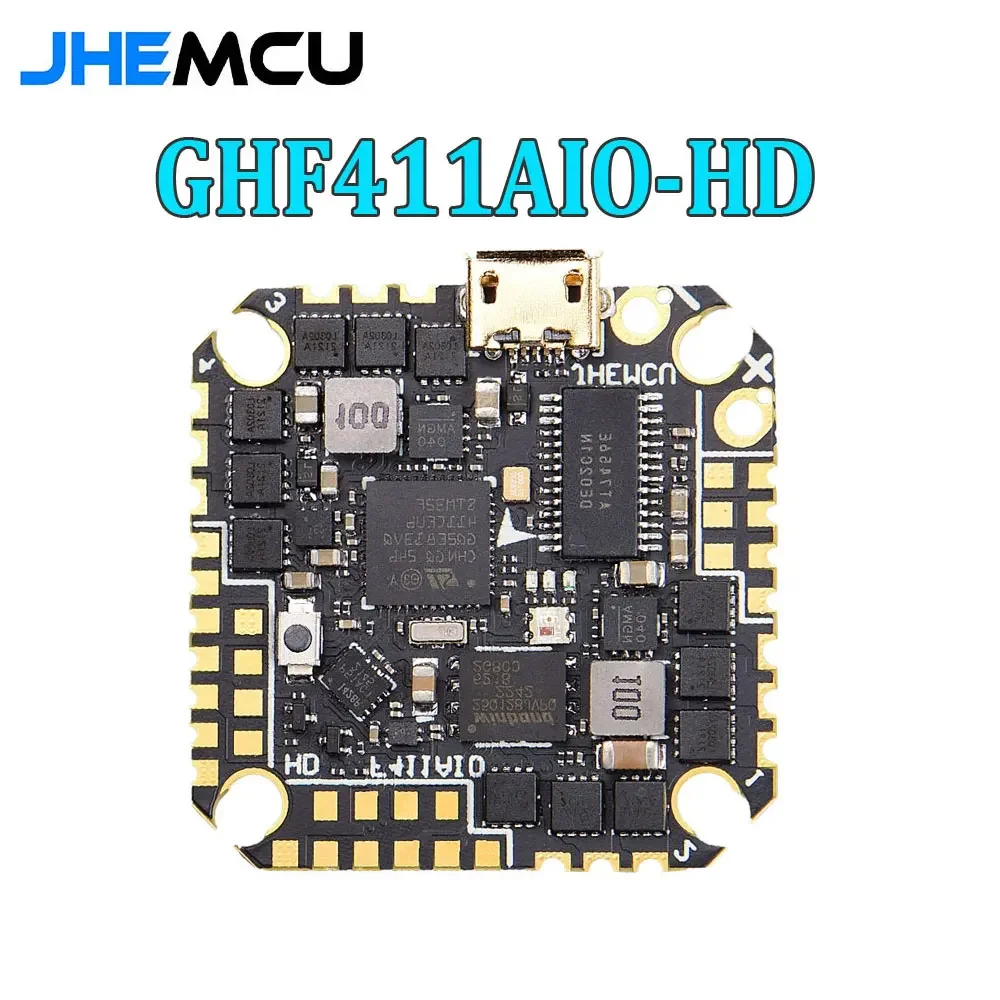 JHEMCU GHF411AIO-HD 40A F411 ICM42688P Контроллер полета BLHELIS 40A 4in1 ESC 3-6S для зубочисток RC FPV Racing Drone
JHEMCU GHF411AIO-HD 40A F411 ICM42688P Контроллер полета BLHELIS 40A 4in1 ESC 3-6S для зубочисток RC FPV Racing Drone