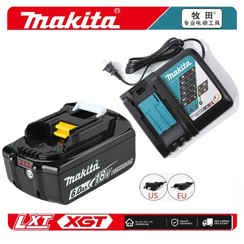 Original Makita 6Ah/5Ah/3Ah for Makita 18V Battery BL1830B BL1850B BL1850 BL1840 BL1860 BL1815B Replacement Lithium Battery
Original Makita 6Ah/5Ah/3Ah for Makita 18V Battery BL1830B BL1850B BL1850 BL1840 BL1860 BL1815B Replacement Lithium Battery