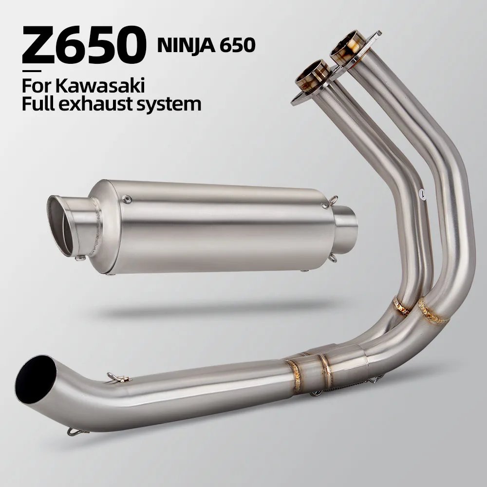 Motorcycle Exhaust Front Pipe F01 Muffler with DB Killer Racing Escape Kit Full System For Kawasaki Z650 Ninja650
Motorcycle Exhaust Front Pipe F01 Muffler with DB Killer Racing Escape Kit Full System For Kawasaki Z650 Ninja650