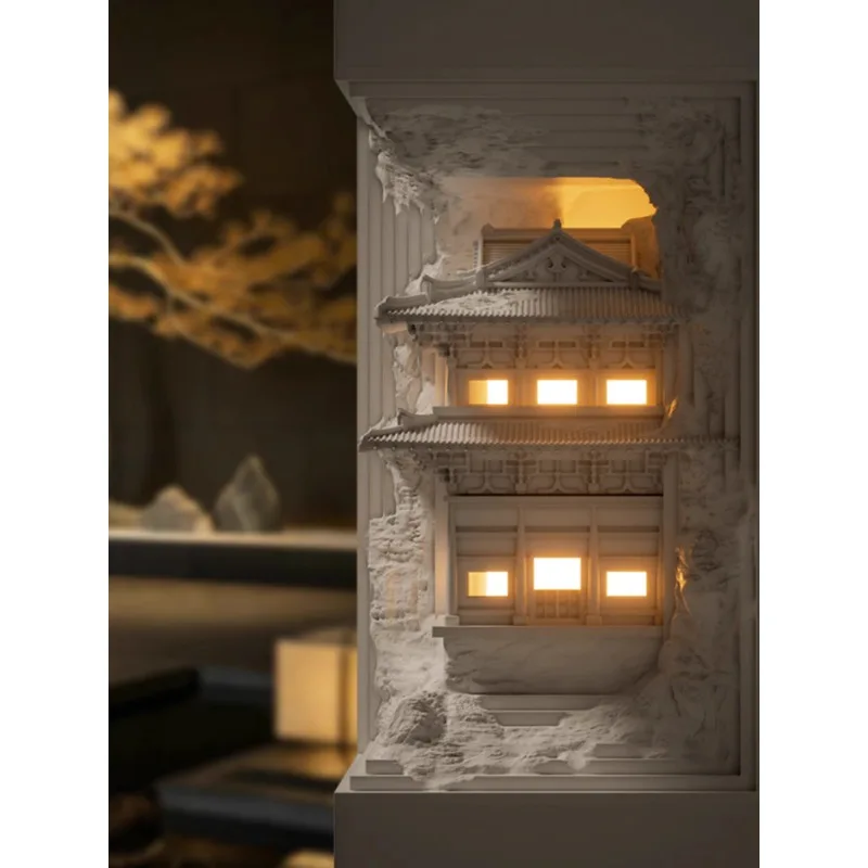 Chinese gypsum wall lamp embedded corner B & B corridor aisle staircase induction
Chinese gypsum wall lamp embedded corner B & B corridor aisle staircase induction