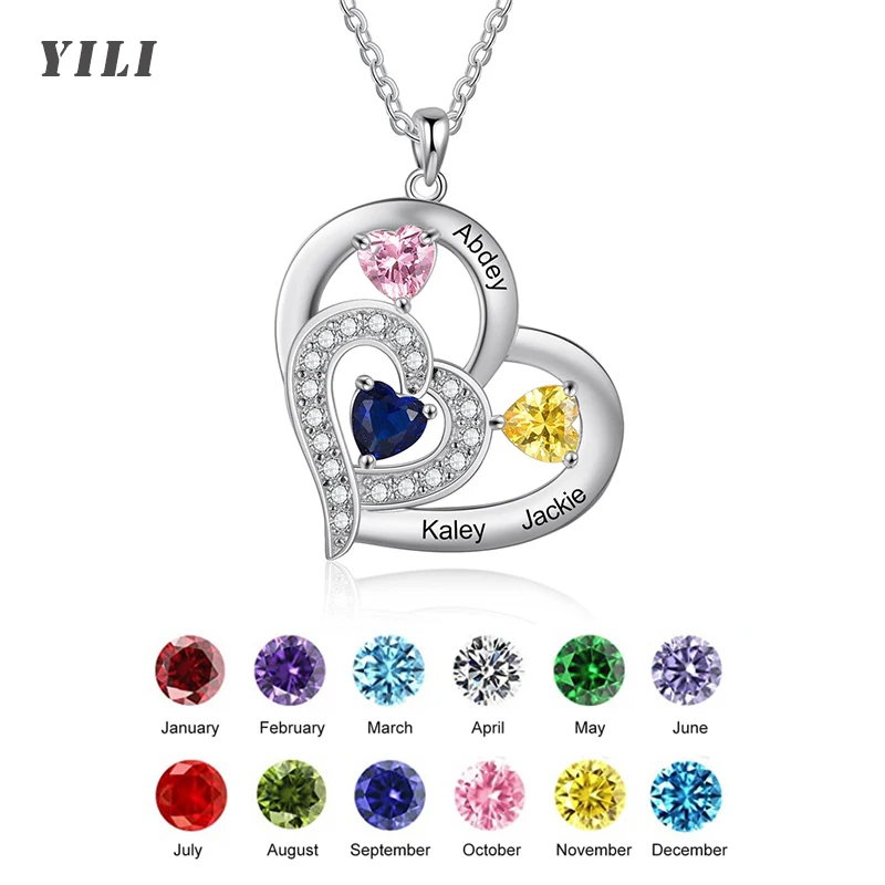 Personalized Heart Name Necklaces for Women Family Birthstone Custom 1-6 Names Engraved Mother Necklace Birthday Gifts for Mom
Personalized Heart Name Necklaces for Women Family Birthstone Custom 1-6 Names Engraved Mother Necklace Birthday Gifts for Mom