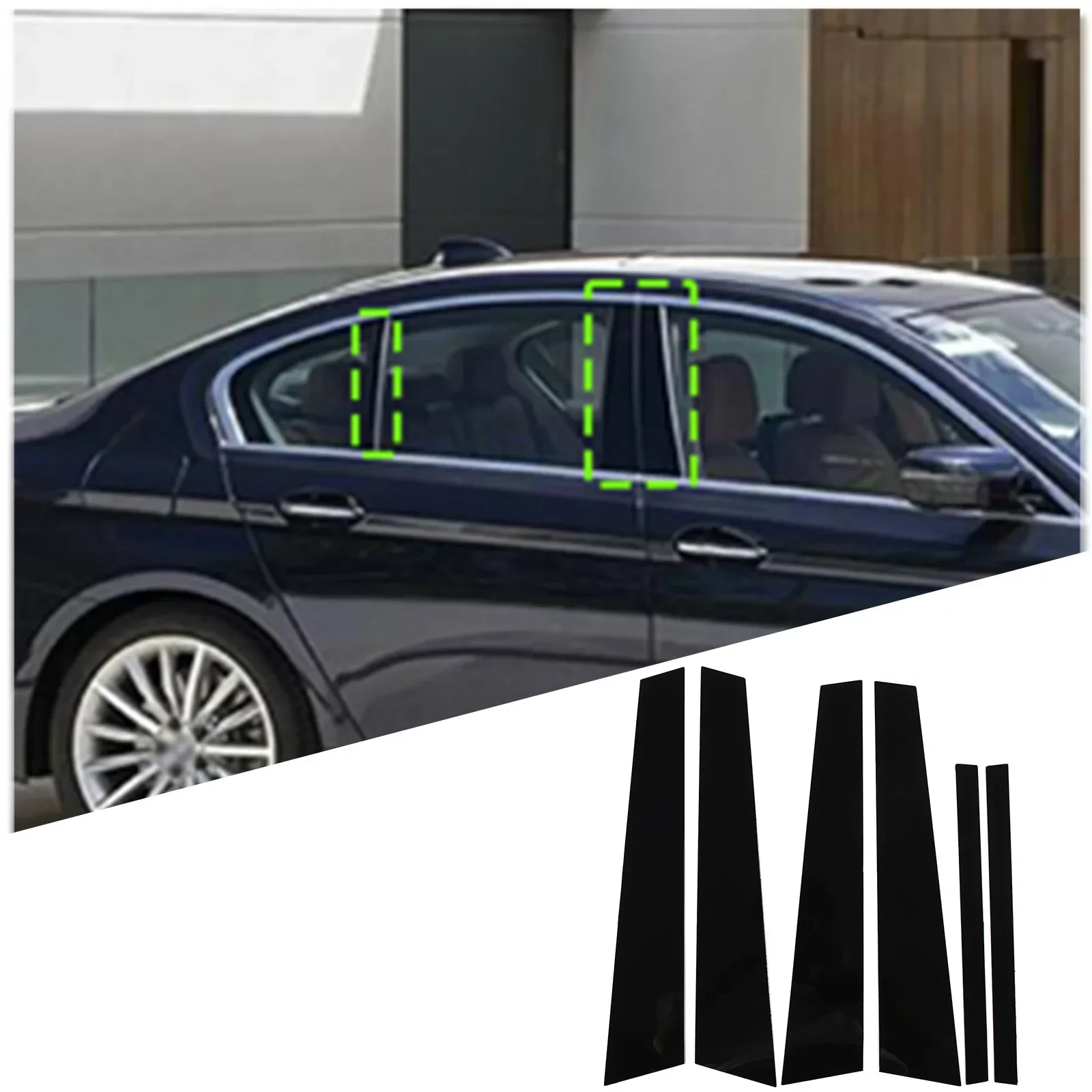 For BMW 5 Series F10 2011-2017 Glossy Black Mirror Effect Door Window Column B Pillar C Pillar Cover Trim PC Material Sticker
For BMW 5 Series F10 2011-2017 Glossy Black Mirror Effect Door Window Column B Pillar C Pillar Cover Trim PC Material Sticker