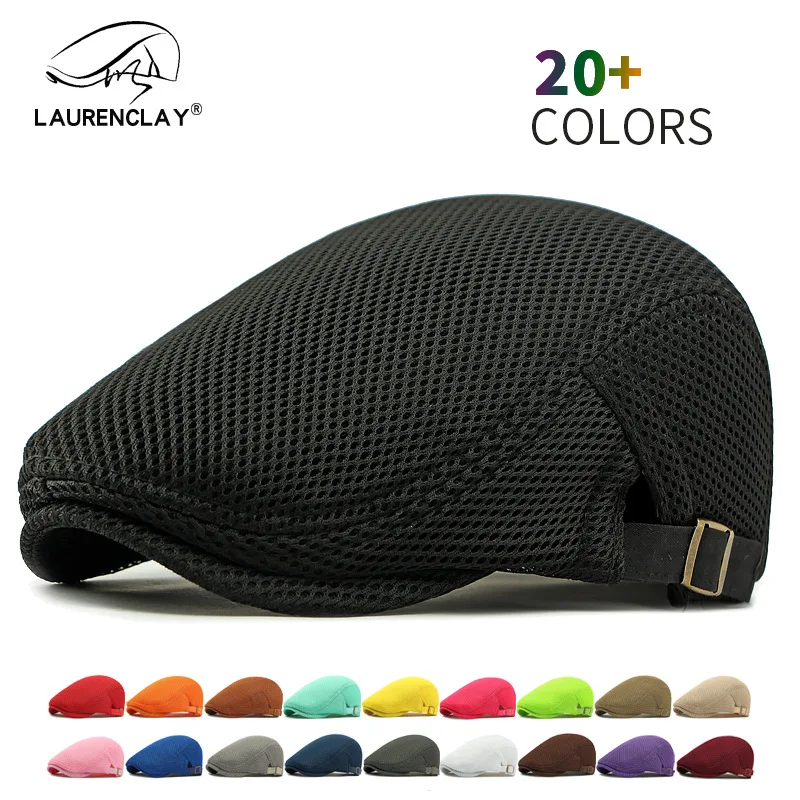 Western Hollow out Design Summer Mesh Breathable Women Beret Candy Color Sunlight Men Forward Hat
Western Hollow out Design Summer Mesh Breathable Women Beret Candy Color Sunlight Men Forward Hat