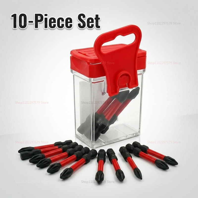 10Pcs PZ2 Magnetic Screwdriver Bits, 50mm S2 Steel, Impact-Resistant & Non-Slip, for Electric Screwdriver, DIY Home Repair Hand
10Pcs PZ2 Magnetic Screwdriver Bits, 50mm S2 Steel, Impact-Resistant & Non-Slip, for Electric Screwdriver, DIY Home Repair Hand