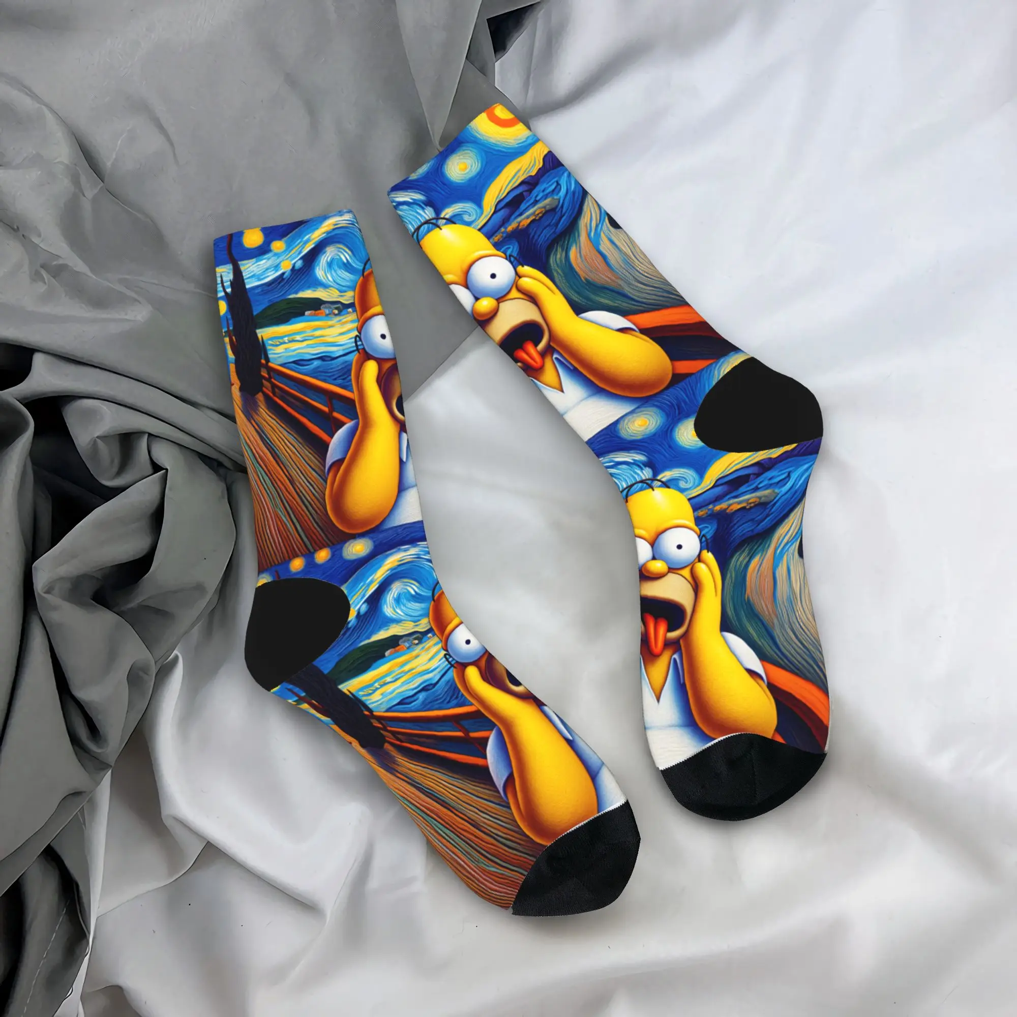 Adults Men Socks Homer S-Simpsons The Scream Starry Night Art Stockings Non Skid Warm Soft Socks Autumn Design Running Socks
Adults Men Socks Homer S-Simpsons The Scream Starry Night Art Stockings Non Skid Warm Soft Socks Autumn Design Running Socks