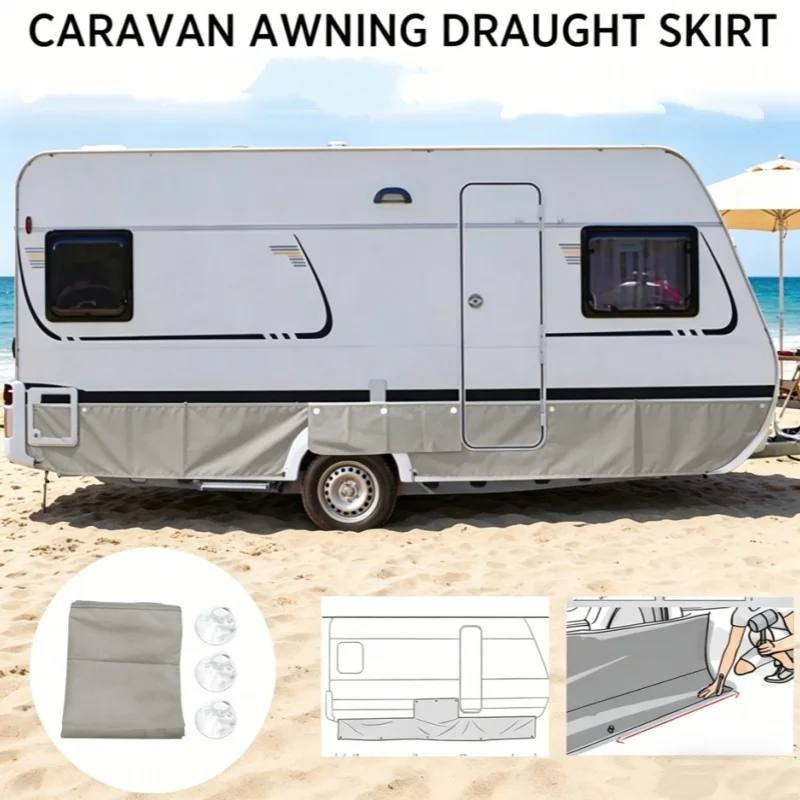 1Set Wheel Arch Cover With Suction Cups Caravan Motorhome Universal Awning Skirt Waterproof Dustproof RV Exterior Protective
1Set Wheel Arch Cover With Suction Cups Caravan Motorhome Universal Awning Skirt Waterproof Dustproof RV Exterior Protective