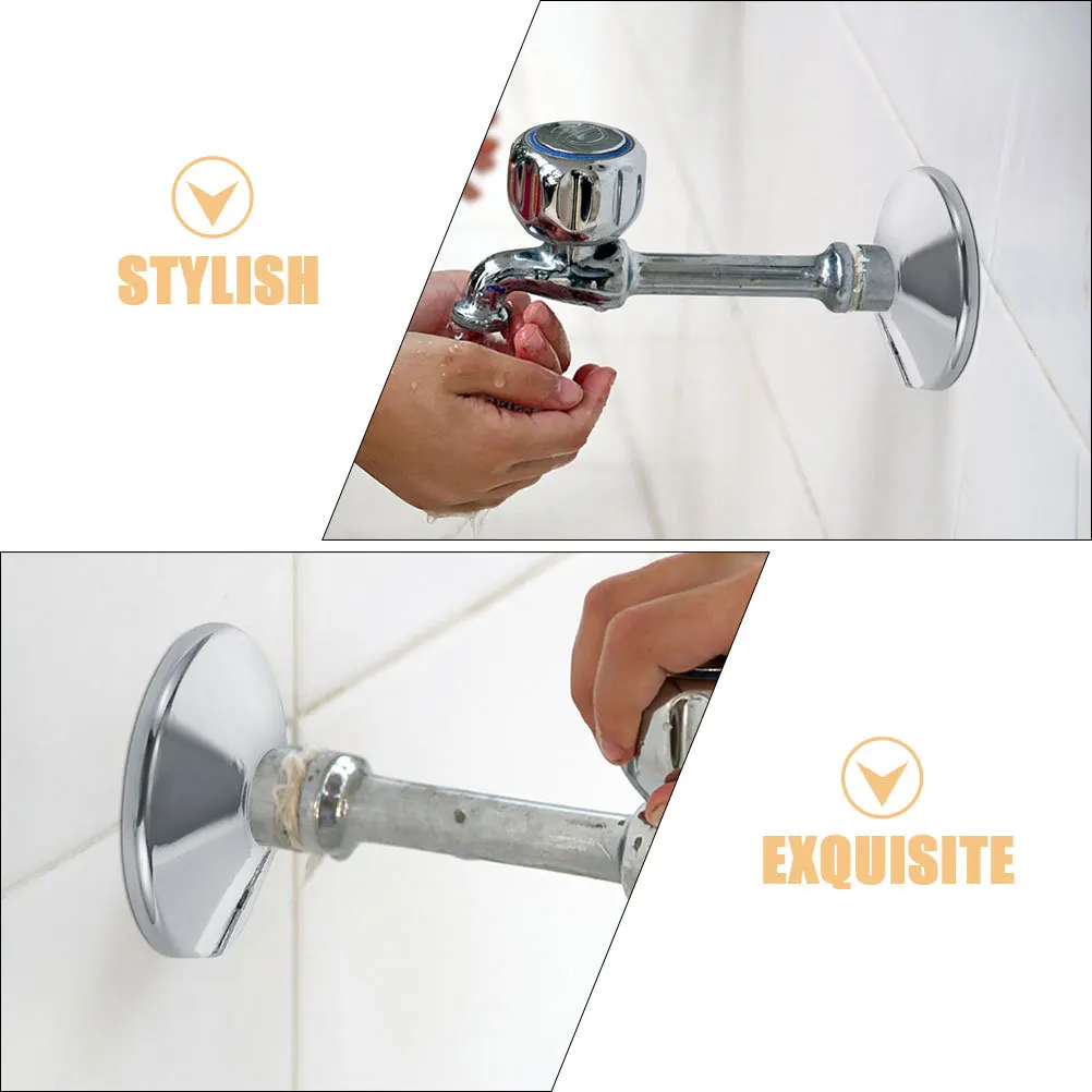 2pcs Round Pipe Covers For Water Pipes Durable Pvc Alloy Split Flange Cover Plate Decorative Plumbing Cover For Shower Toilet
2pcs Round Pipe Covers For Water Pipes Durable Pvc Alloy Split Flange Cover Plate Decorative Plumbing Cover For Shower Toilet