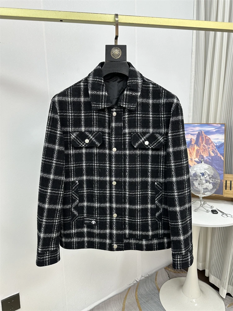 Men's Autumn Winter Faion Casual Plaid Jaet Thi ort Collar Stand up Slim Fit Outerwear Top Zipper Closure Polyester C...
Men's Autumn Winter Faion Casual Plaid Jaet Thi ort Collar Stand up Slim Fit Outerwear Top Zipper Closure Polyester C...
