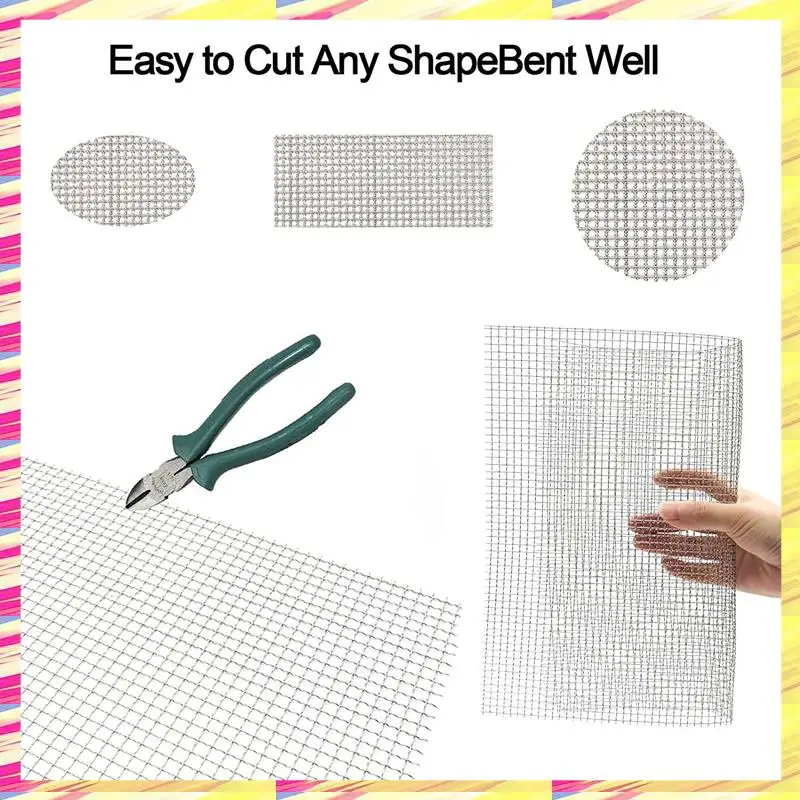 ABJJ 4Pc 21Cmx30cm Sturdy Metal Mesh Sturdy Metal Mesh Sheets For DIY Projects 304 Stainless Steel No Rust Mesh Screen
ABJJ 4Pc 21Cmx30cm Sturdy Metal Mesh Sturdy Metal Mesh Sheets For DIY Projects 304 Stainless Steel No Rust Mesh Screen