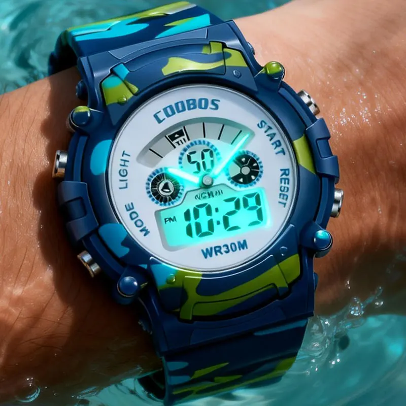 Спортивные цифровые часы для детей, водонепроницаемые, светящиеся, детские электронные LED-часы, модные, многофункциональные, с отображением дня недели, детские часы
Спортивные цифровые часы для детей, водонепроницаемые, светящиеся, детские электронные LED-часы, модные, многофункциональные, с отображением дня недели, детские часы