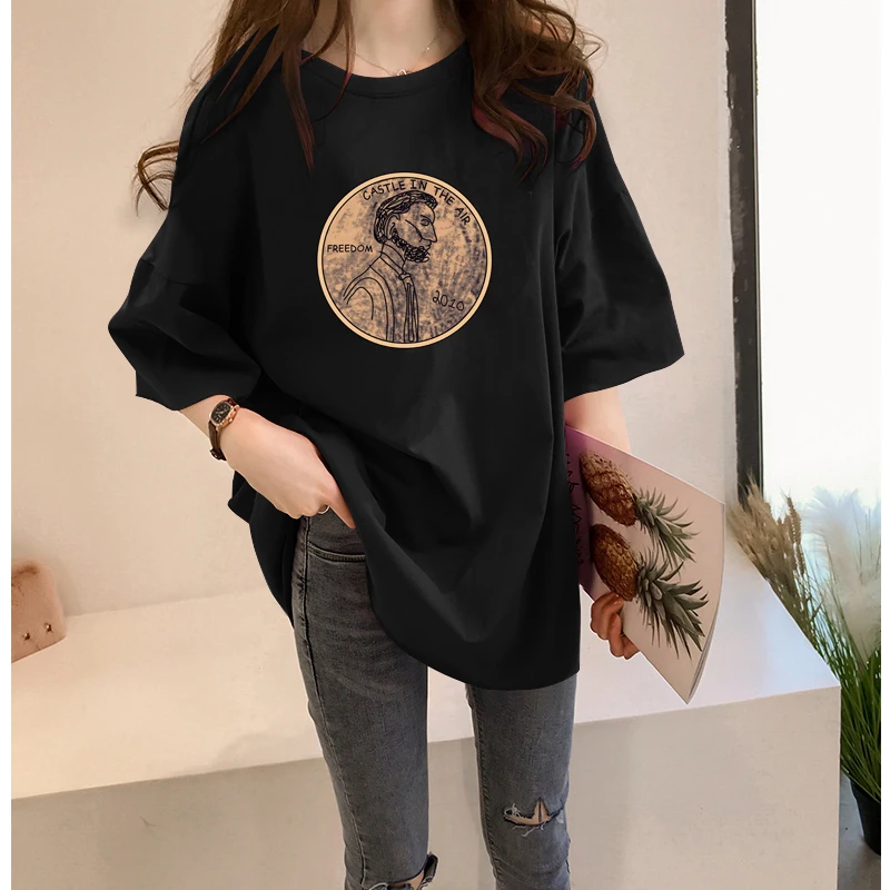 plus Size Women's T-Shirt Loose Fit Mid-Length Short Sleeve Korean Style round Neck Print Casual Summer Fashion Top
plus Size Women's T-Shirt Loose Fit Mid-Length Short Sleeve Korean Style round Neck Print Casual Summer Fashion Top