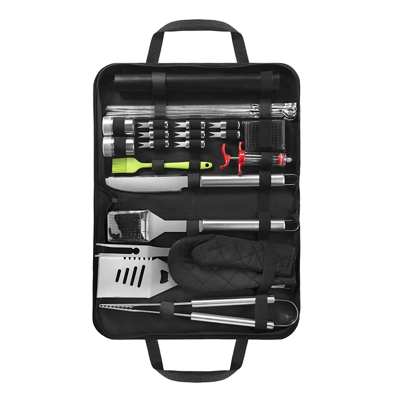 *Stainless Steel BBQ Tools 29 Piece Set Food Clip Seasoning Brush Fork Shovel BBQ Supplies
*Stainless Steel BBQ Tools 29 Piece Set Food Clip Seasoning Brush Fork Shovel BBQ Supplies